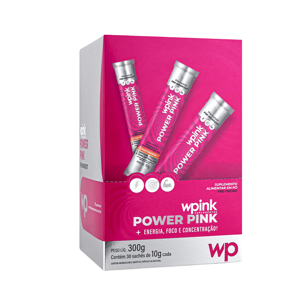 power pink de laranja - pré-treino - 300g - wp - foto 4